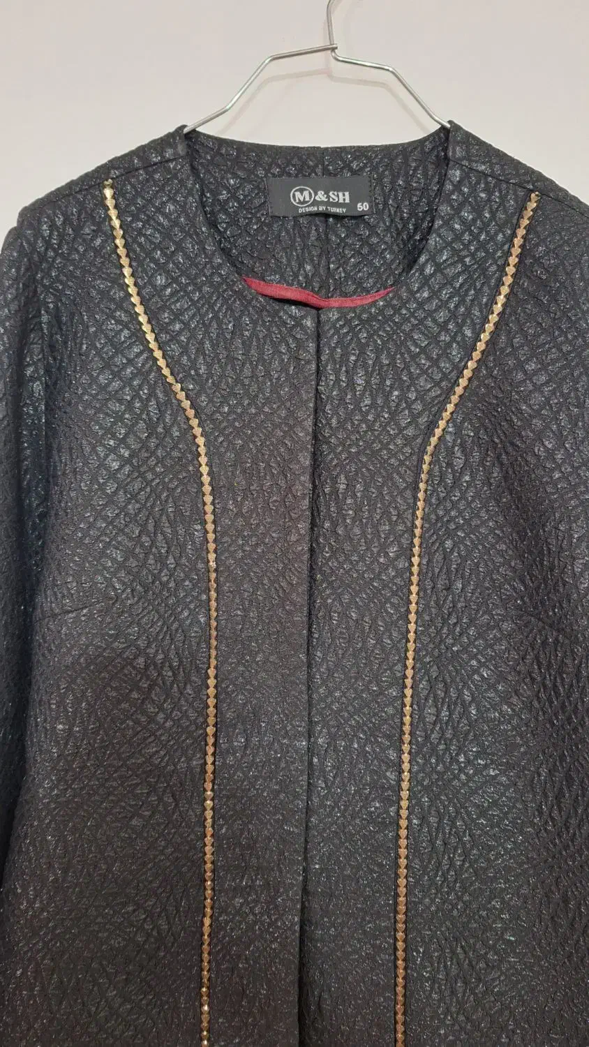 مانتو مجلسی مشکی نو ژاکارد سایز ۵۰|لباس|مراغه, |دیوار