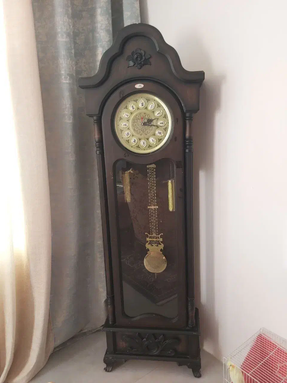 ساعت ایستاده چوبی زنگدار سالم|ساعت دیواری و تزئینی|تایباد, |دیوار