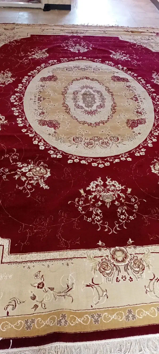 رو بالشی مخمل و دو عدد فرش ۱۲ متری|فرش|رومشکان, |دیوار