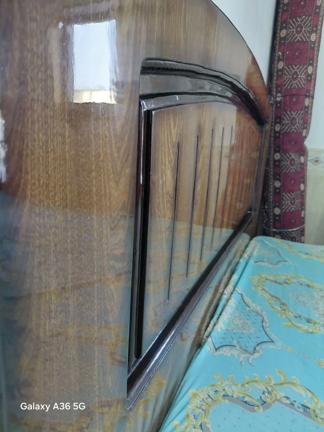 تخت دو نفره چوبی|تخت و سرویس خواب|آق قلا, |دیوار