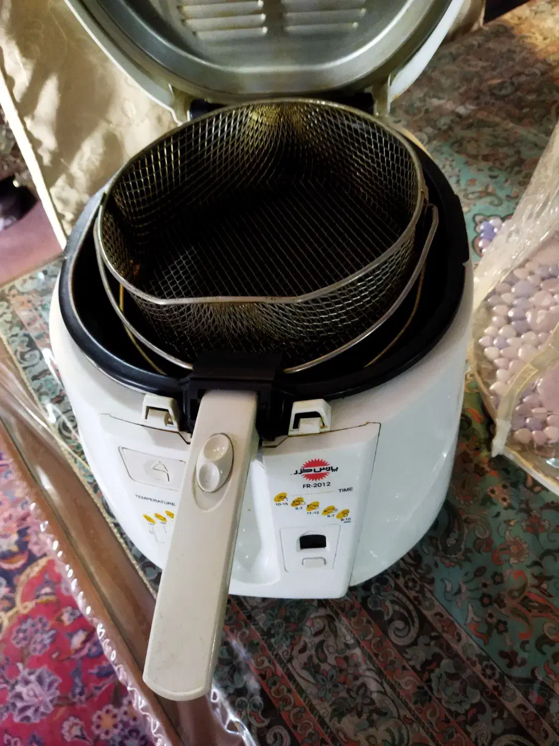 سرخ کن پارس خزر حدنو سایز بزرگ سبد فلزی بشرط|اجاق گاز و لوازم برقی پختوپز|شریفآباد, |دیوار