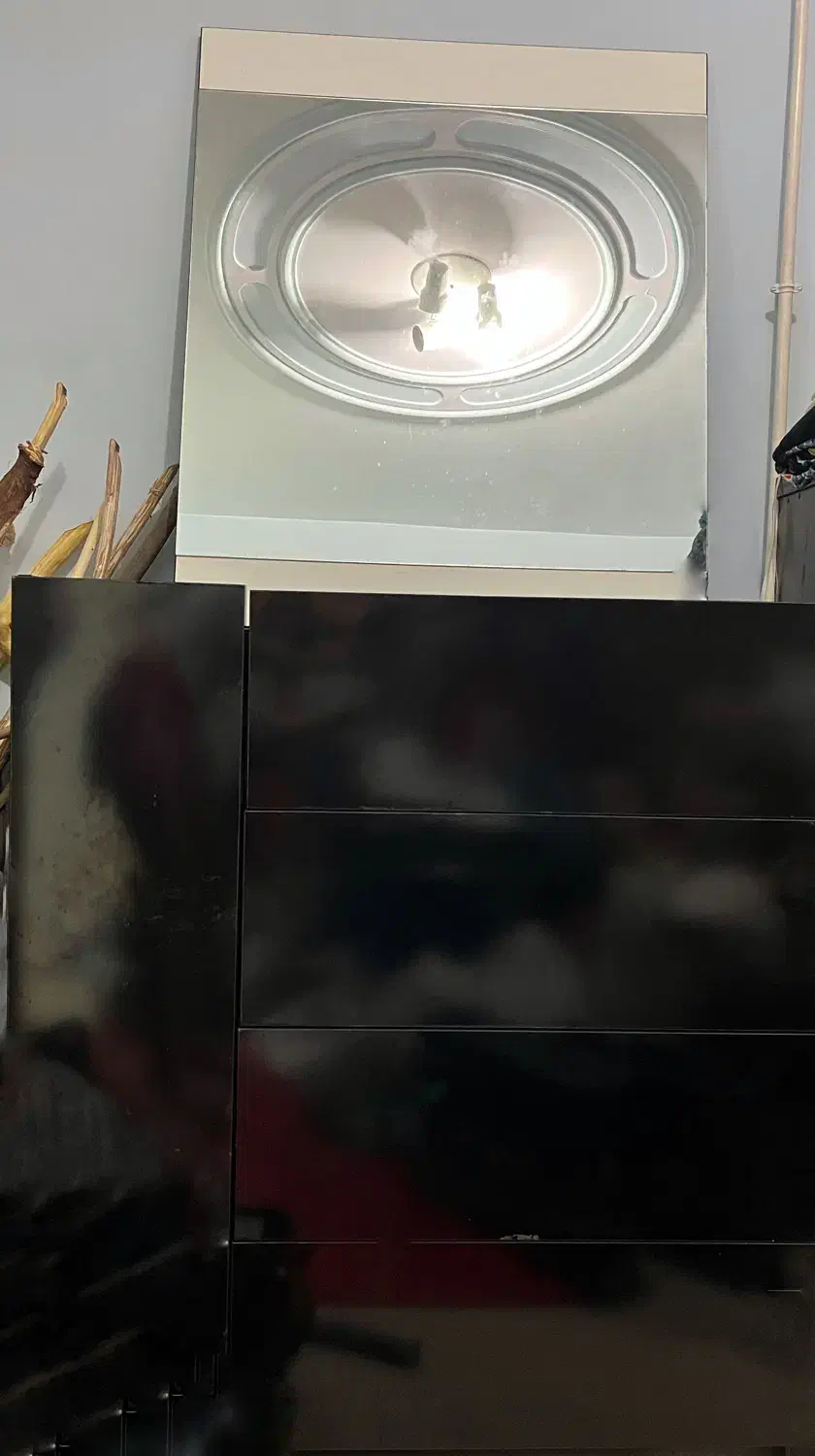 دراور ام دی اف به همراه آینه|جاکفشی، کمد، دراور|لاهیجان, شهرک جانبازان|دیوار