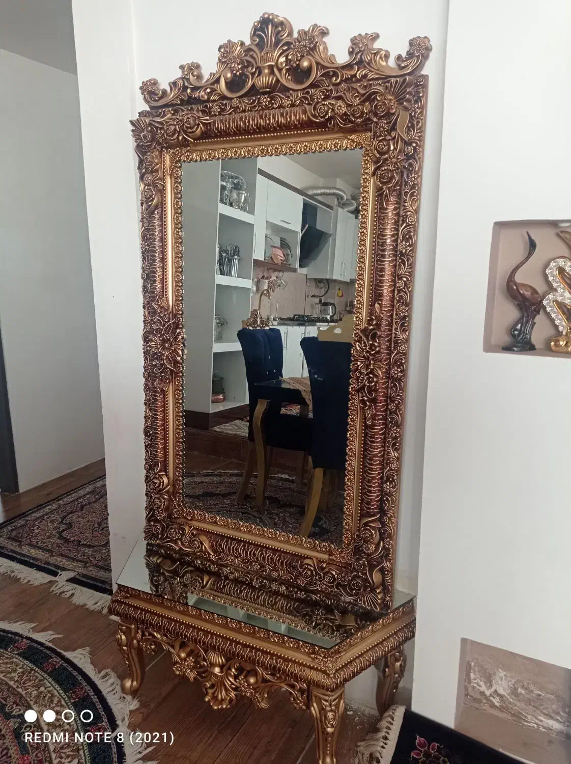 آینه کنسول|بوفه، ویترین، کنسول|گلبهار, شهر جدید گلبهار|دیوار