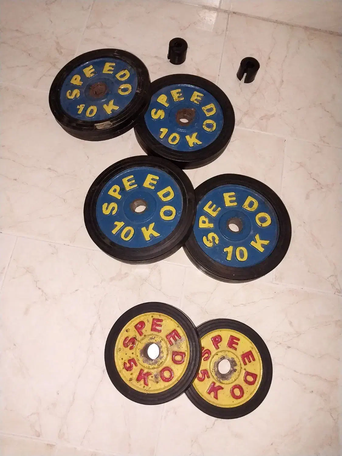 میله هالتر و وزنه ۶۰ کیلو گرم|تجهیزات ورزشی|بندر امام خمینی, |دیوار