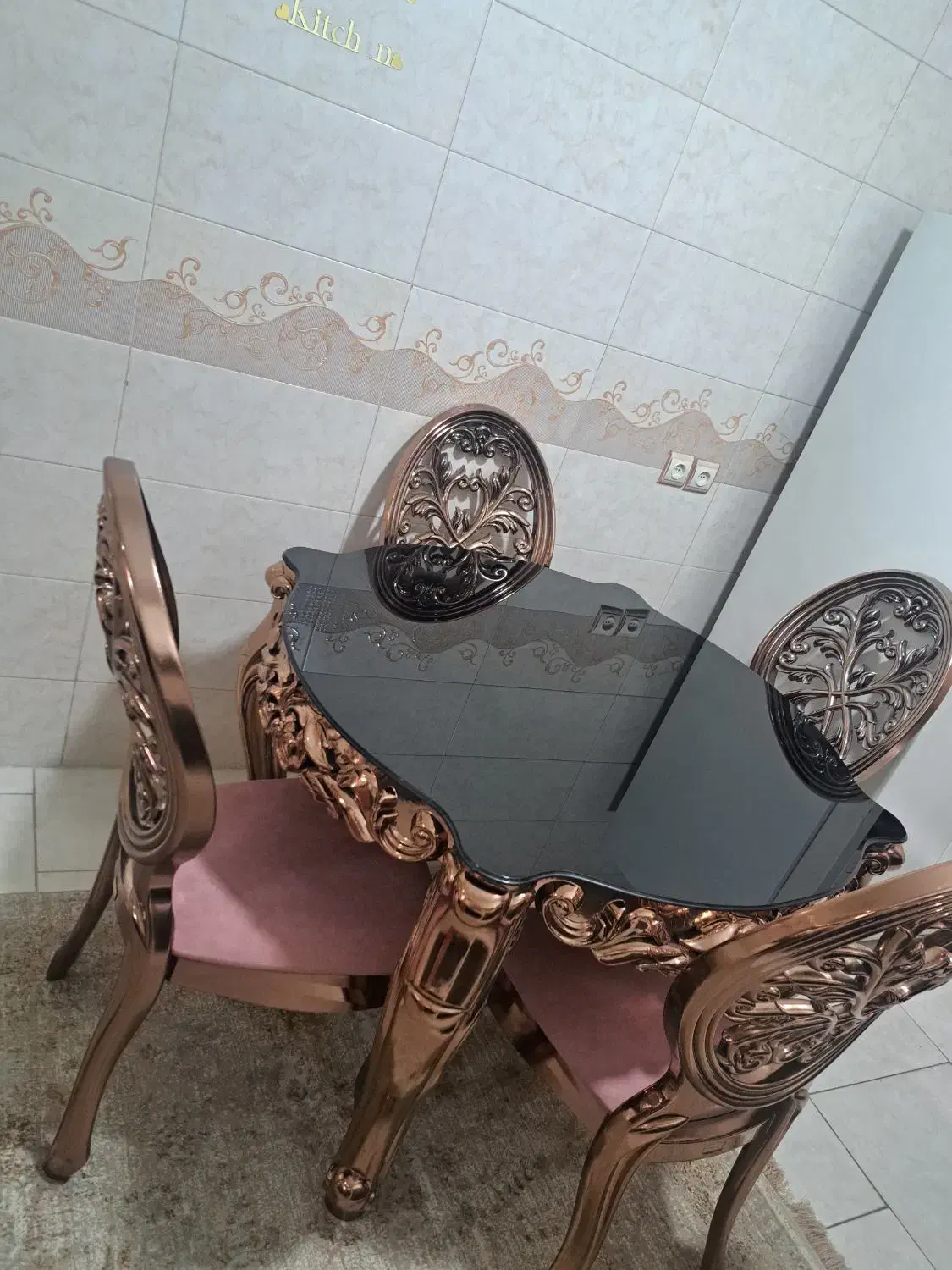 میز نهار خوری شیک|میز و صندلی غذاخوری|ری, شهادت|دیوار