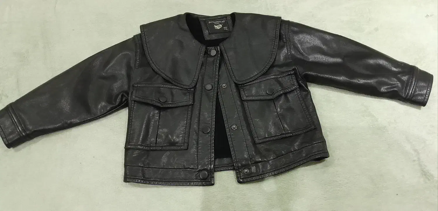 کت کاپشن چرم وارداتی ۴تا۵ سال|کفش و لباس بچه|شمشک, |دیوار