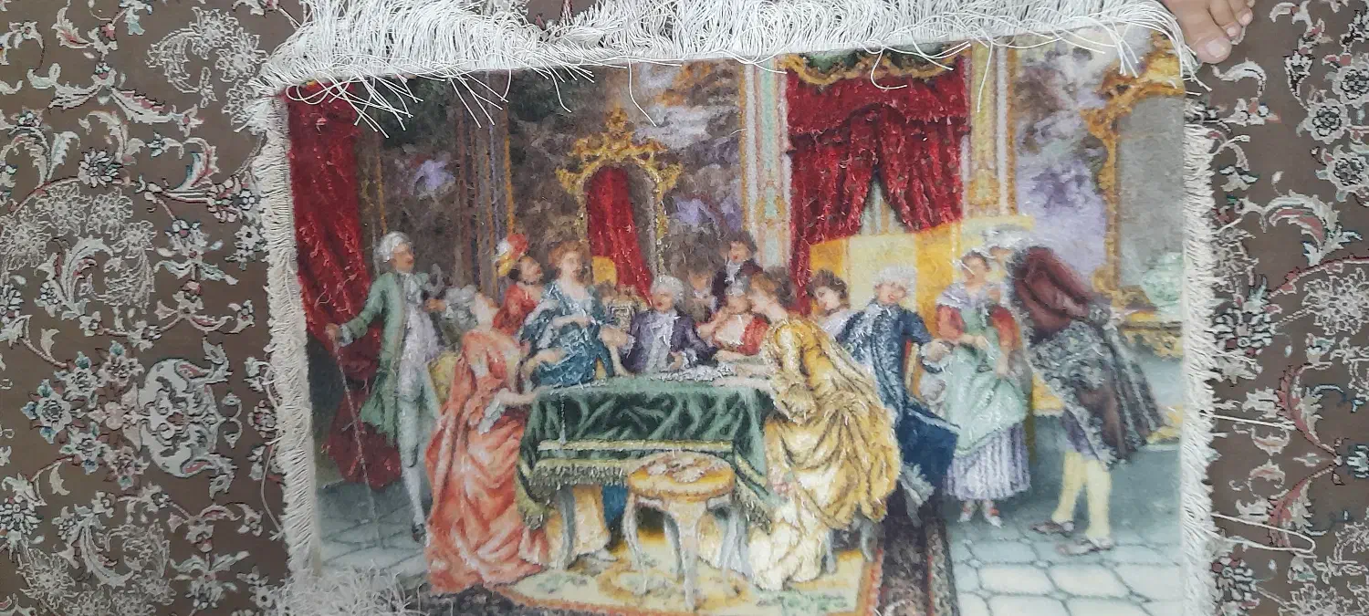 تابلوفرش دست بافت طرح پاسوربازتبریزی|تابلو فرش|اصفهان, خواجو|دیوار