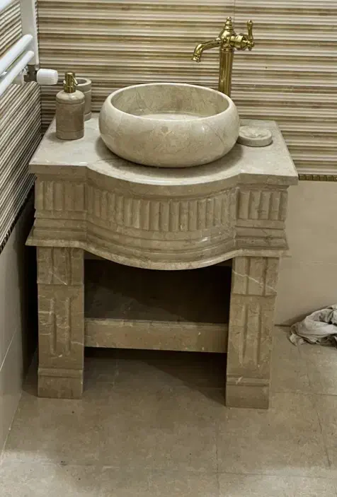 روشویی سنگی درجه یک|لوازم سرویس بهداشتی|ری, شهید غیوری (ابن باویه)|دیوار