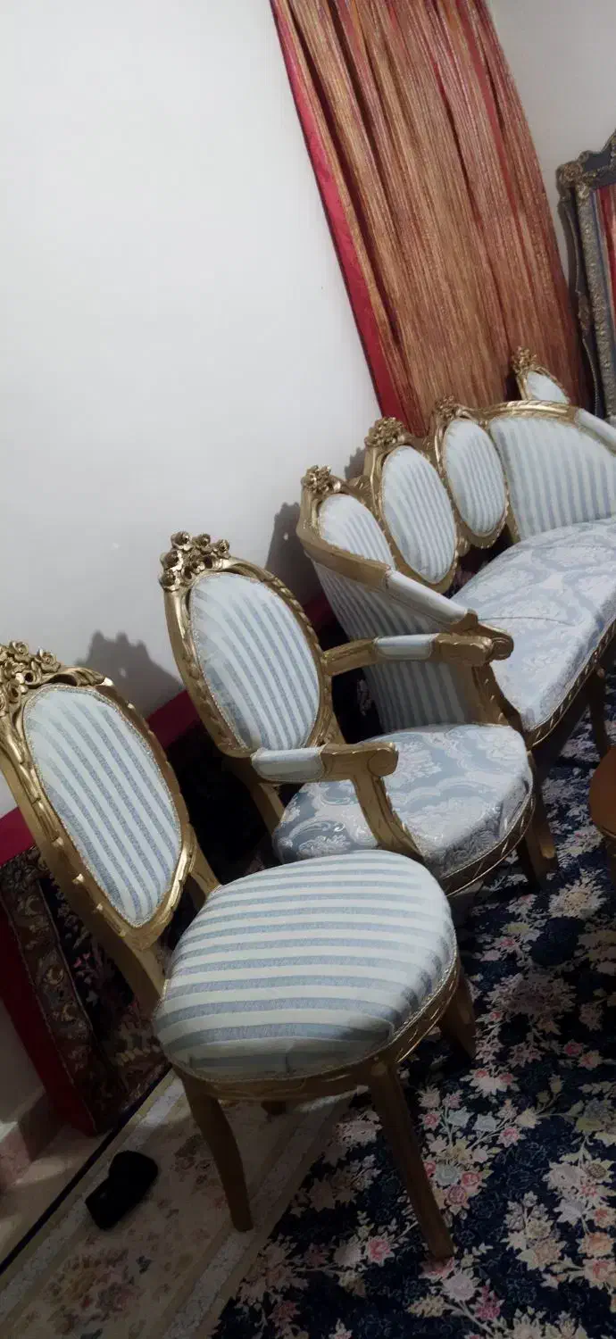 مبلمان سلطنتی و سرویس ناهارخوری|مبلمان خانگی و میز عسلی|پرند, فاز ۲|دیوار