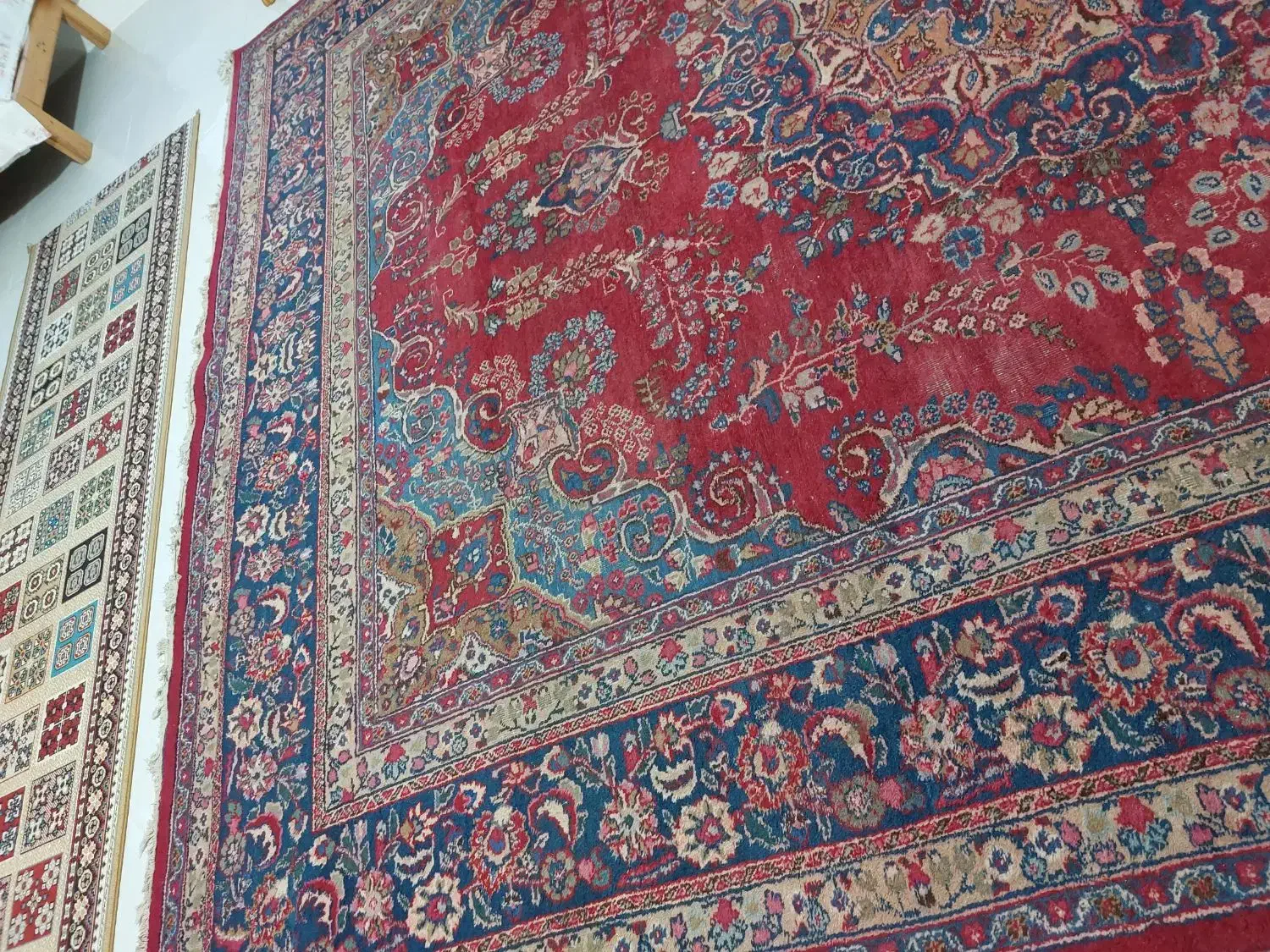 فرش دستباف تبریز ۱۲ متری|فرش|نور, |دیوار