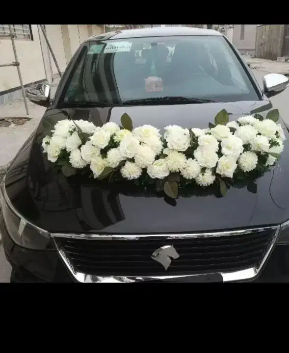 تئزین ماشین عروس و دسته گل با بهترین کیفیت|گل مصنوعی|اهواز, لشکرآباد|دیوار