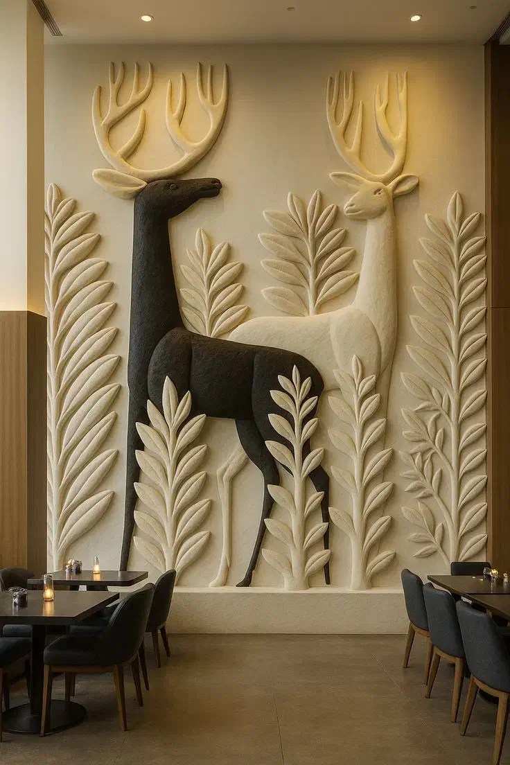 نقش برجسته ، مجسمهسازی و گچبری مدرن|خدمات پیشه و مهارت|شیراز, کوهسار|دیوار