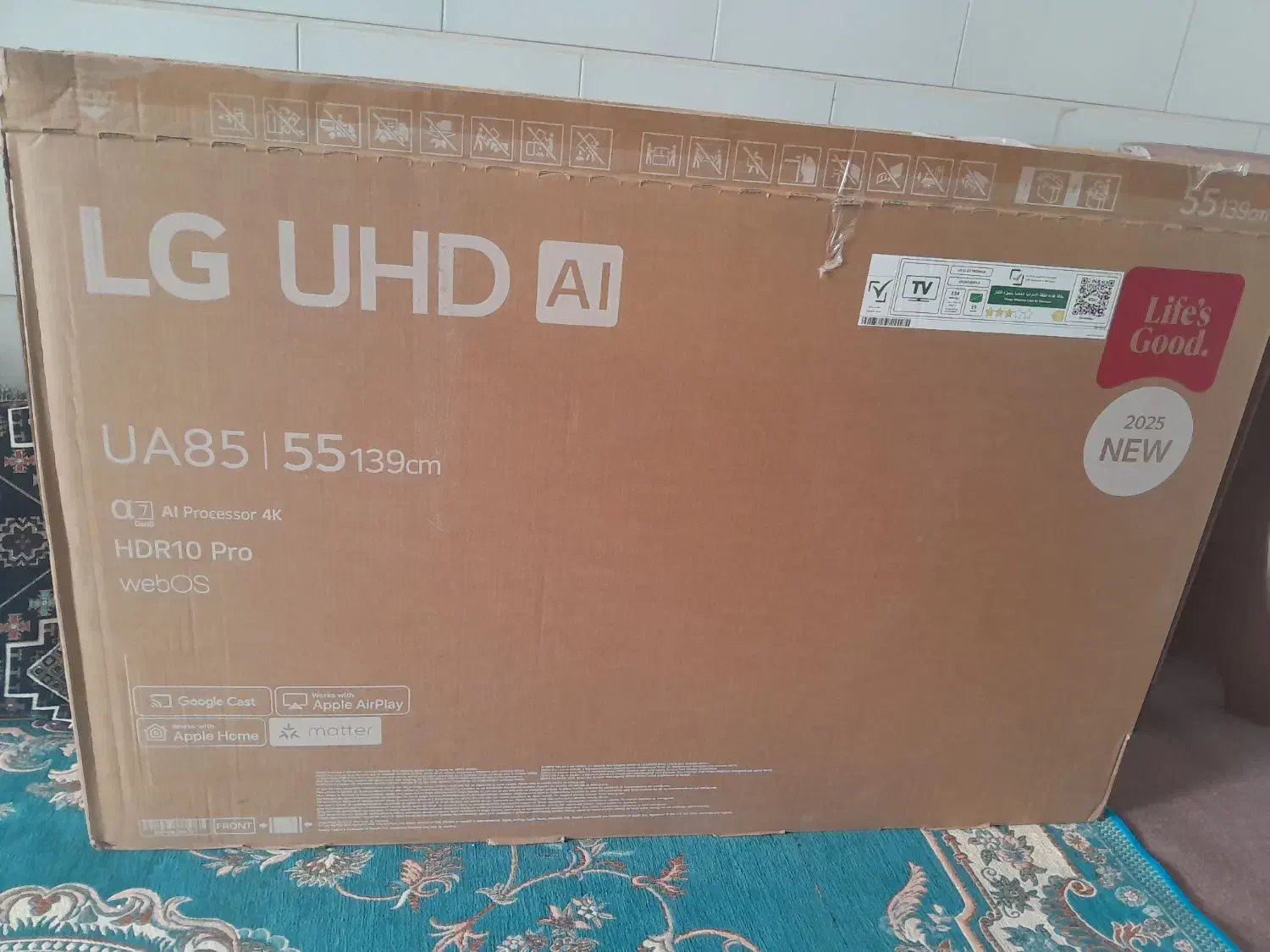 تلویزیون الجیUA8500۵۵ مدل2025 (هوشمند)اصل|تلویزیون و پروژکتور|اردکان, |دیوار