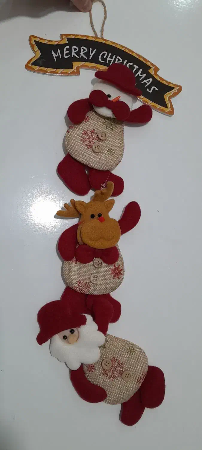 یک مجسمه پلیستر کریسمسی ویک آویز پارچه ای|مجسمه، تندیس، ماکت|بروجرد, |دیوار