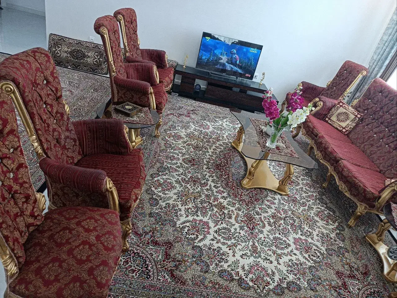 مبل استیل 9 نفره|مبلمان خانگی و میز عسلی|معصومیه, |دیوار