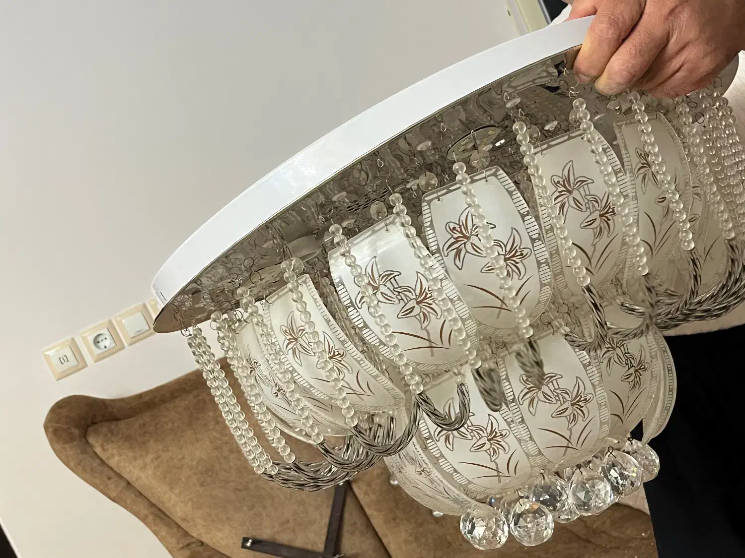 لوستر|لوستر و چراغ آویز|خلخال, |دیوار