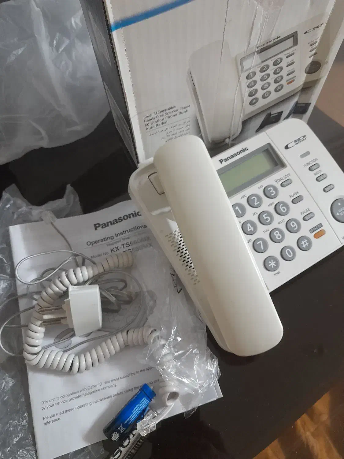 تلفن رو میزی پاناسونیک اصل مدل ts 580|تلفن رومیزی|بابل, |دیوار