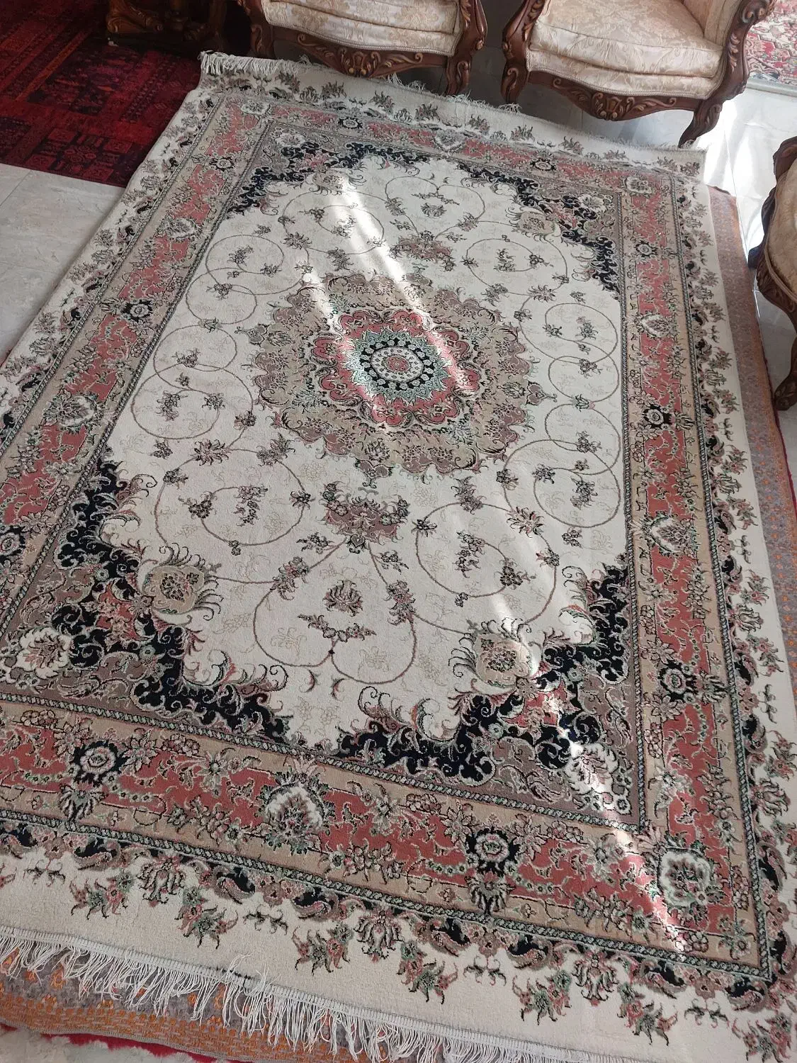 فرش ۶ متری کار کرده|فرش|شهریار, شهرک وائین|دیوار