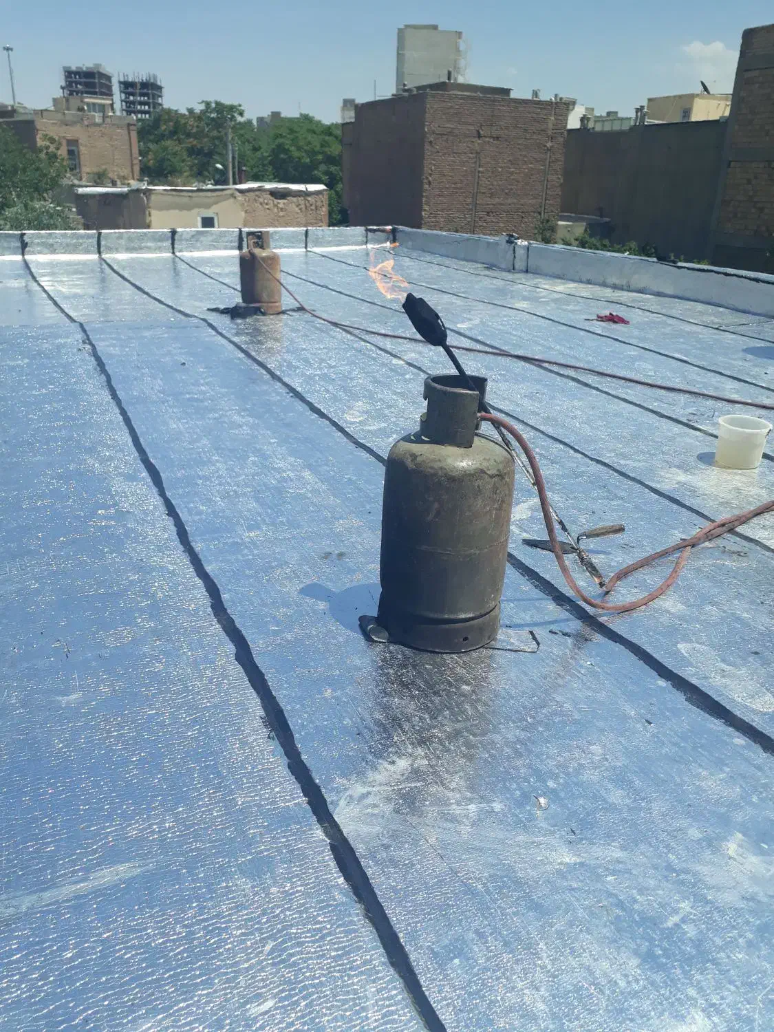 آسفالت ایزوگام قیرگونی زیر سازی  با چک بلند مدت|خدمات پیشه و مهارت|تبریز, |دیوار