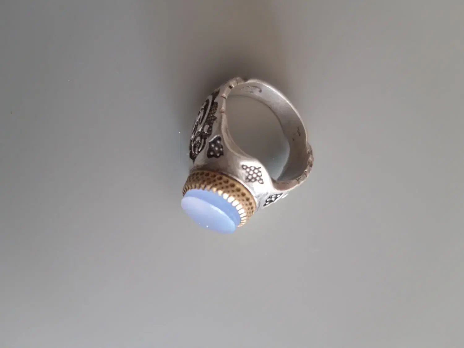 انگشتر نقره یاقوت برمه ، عقیق کبود|جواهرات|همدان, |دیوار