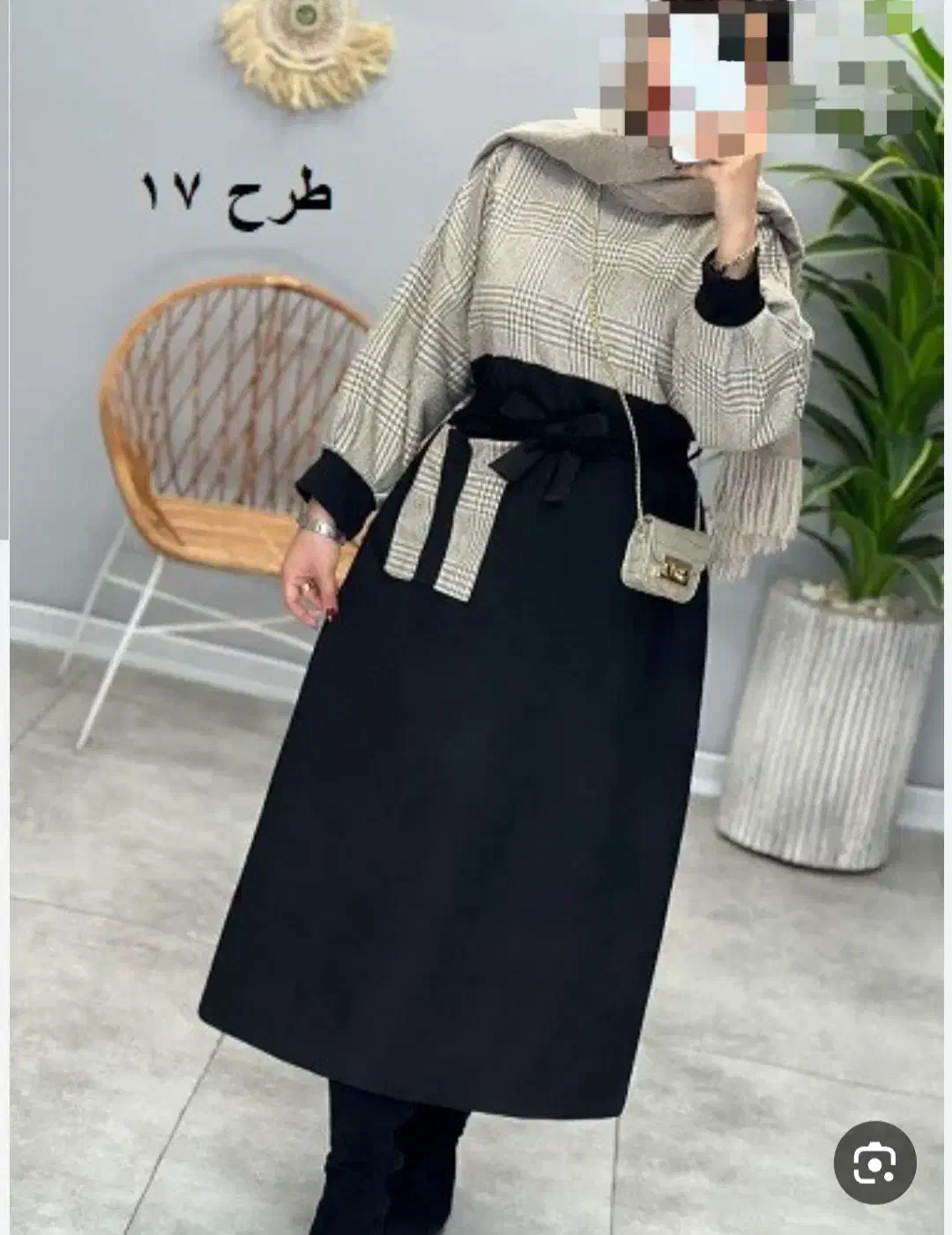 پالتو کفتان چارخونه پشمی سوییت شیک سایز ۴۲تا ۵۰ ۵۲|لباس|قم, علی آباد سعدگان|دیوار