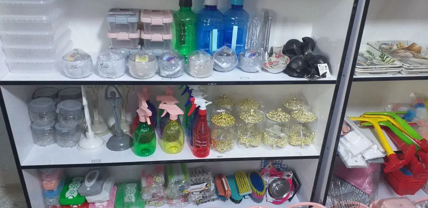 پلاستیک فروشی اریا|ظروف نگهدارنده، پلاستیکی، یک‌بارمصرف|قروه, |دیوار