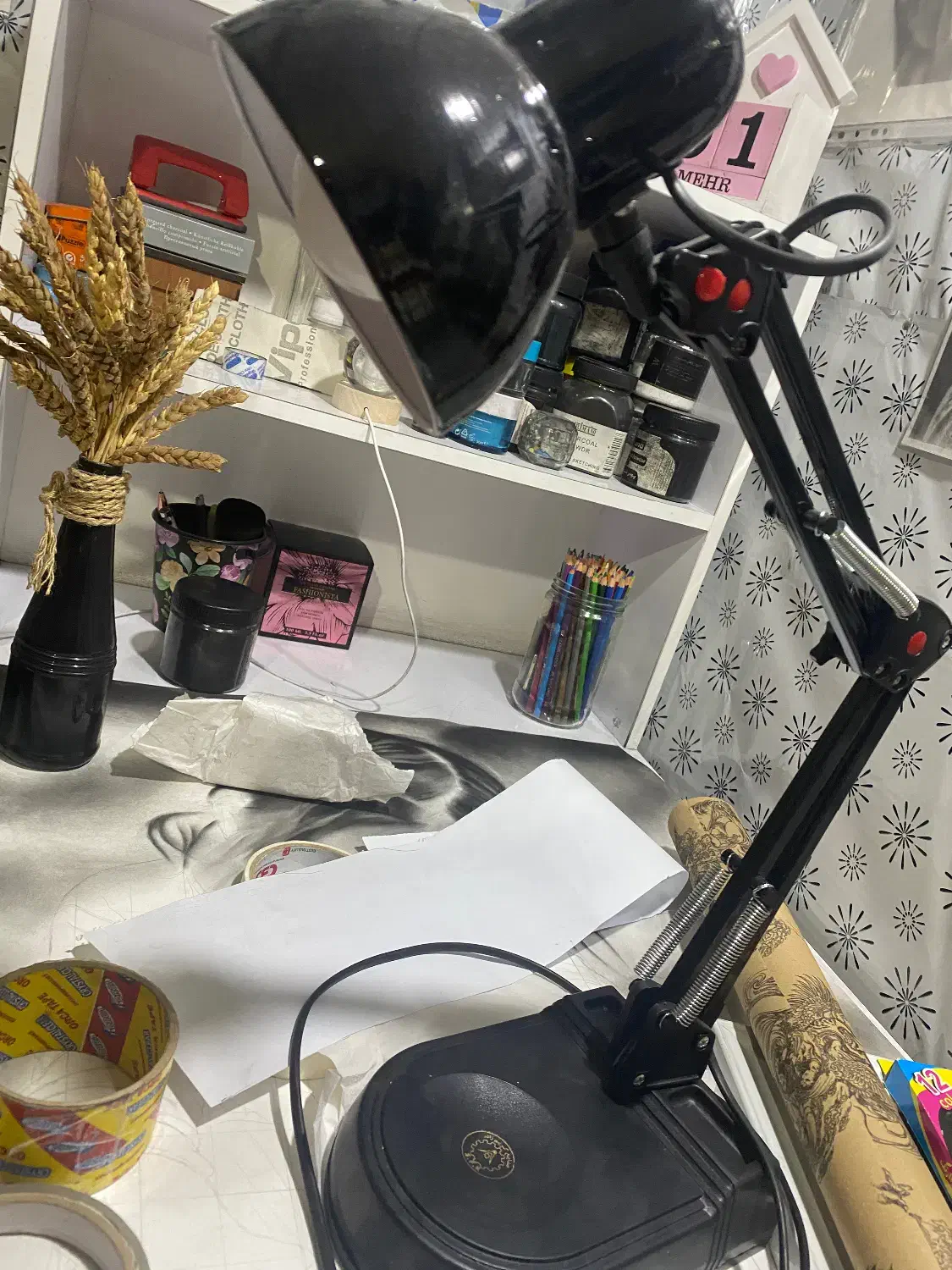 چراغ مطالعه کاملا سالم|لامپ و چراغ|زرند, |دیوار