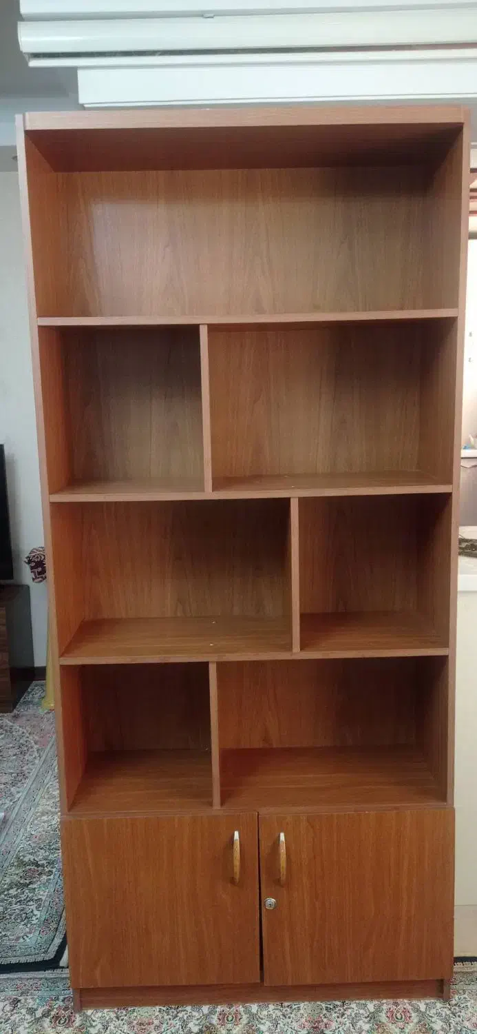 کتابخانه چوبی تمیز|کتابخانه، شلف، قفسه‌های دیواری|تهران, نارمک|دیوار