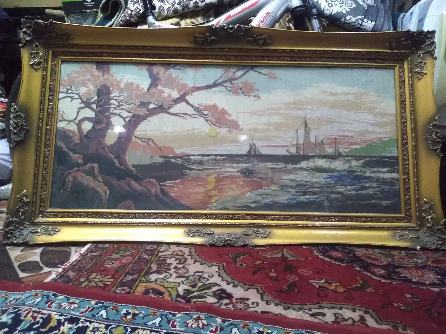 تابلو دست بافت|تابلو فرش|رودهن, |دیوار