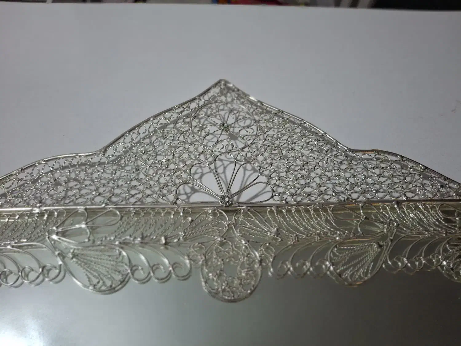 آینه شمعدان ملیله کاری|صنایع دستی و سایر لوازم تزئینی|ابریشم, |دیوار