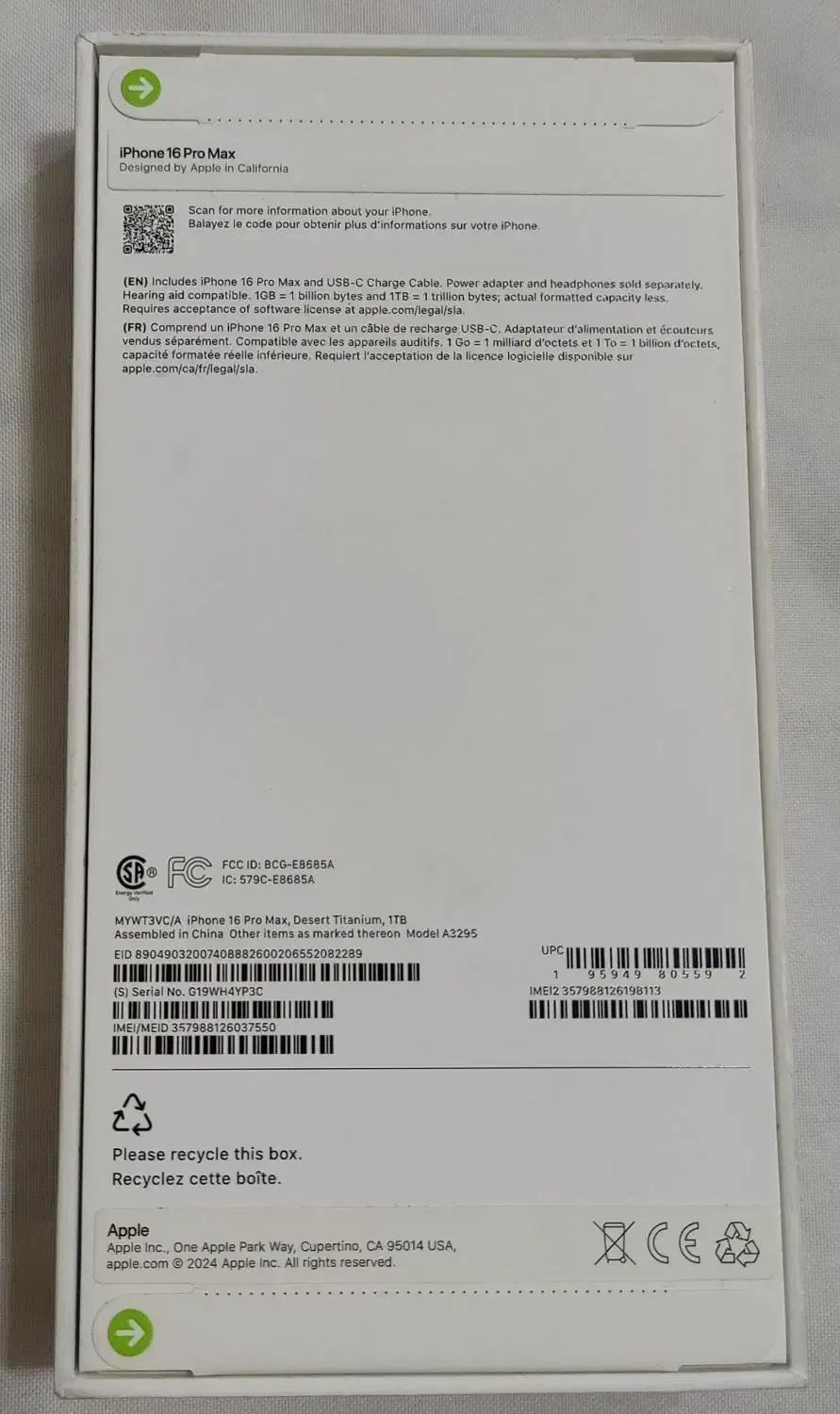 iPhone 16 Pro Max. 1T|موبایل|نجفآباد, امام خمینی|دیوار