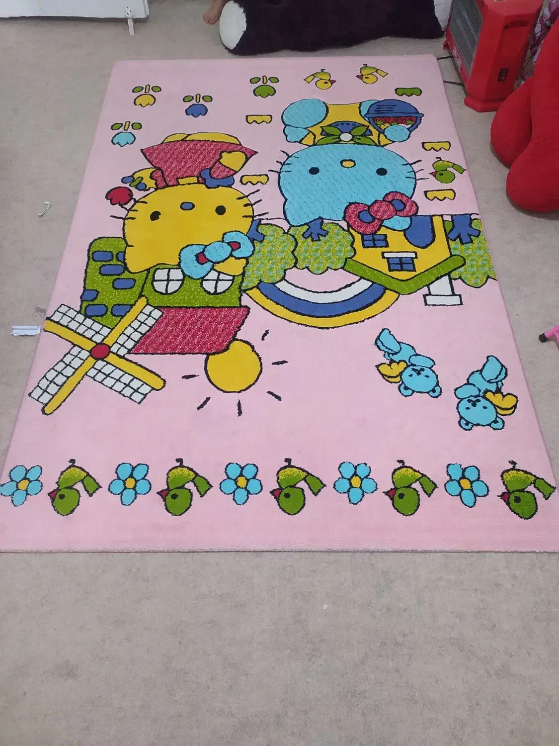 گلیم فرش اتاق کودک|گلیم، جاجیم، گبه|بندر ماهشهر, |دیوار