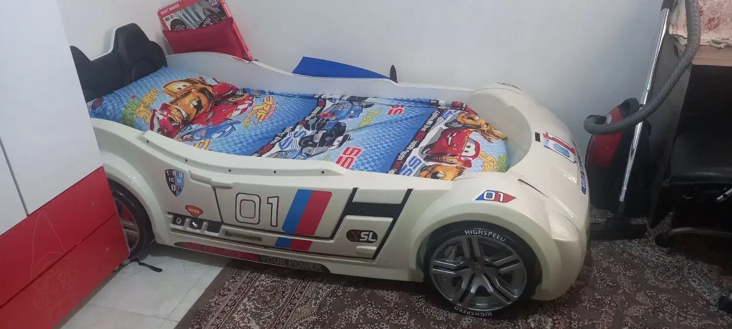 تخت ماشینی کودک|تخت و سرویس خواب|قرچک, باقرآباد|دیوار