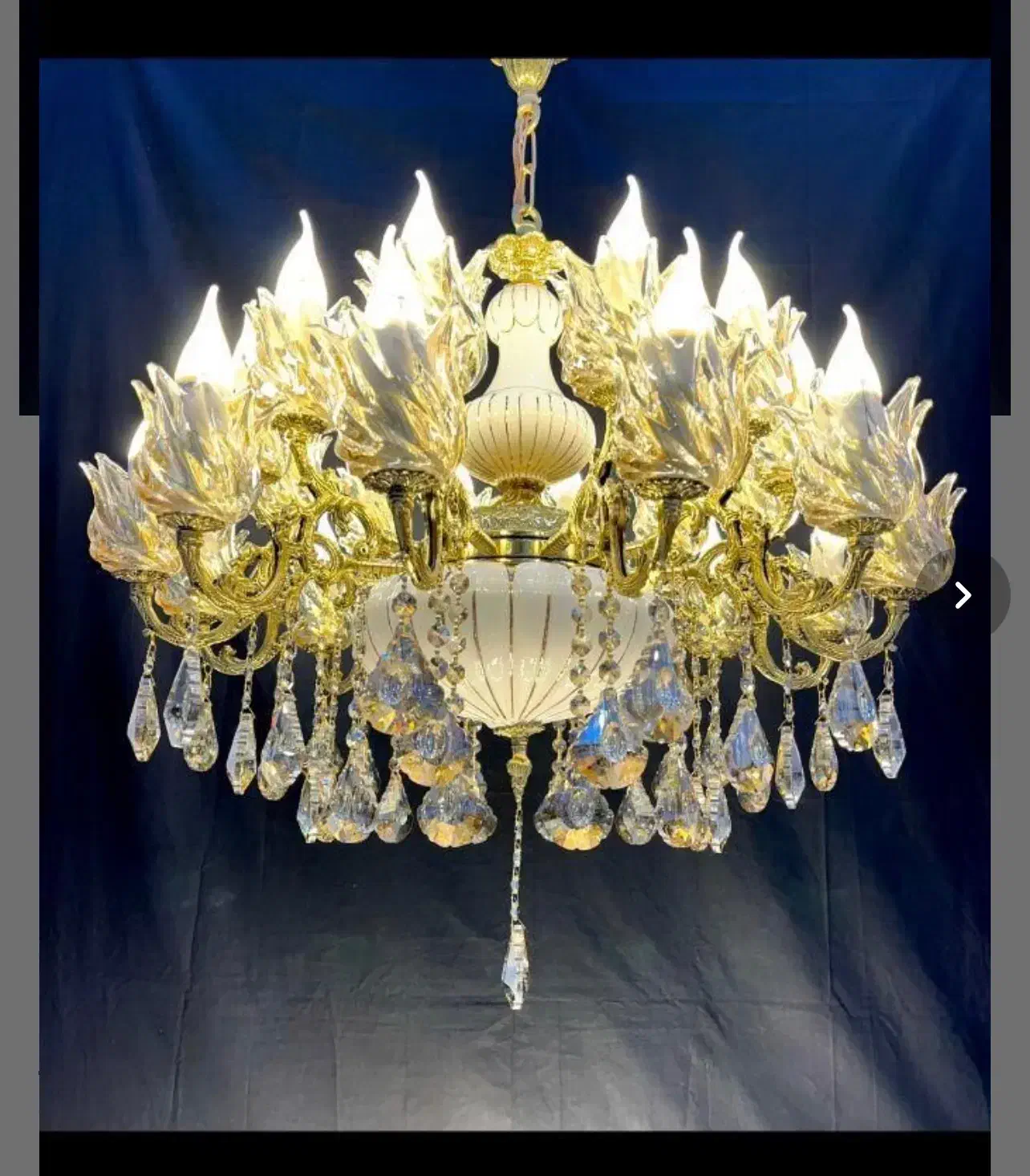 لوستر ۱۵شاخه ۳۰لامپ|لوستر و چراغ آویز|کرمانشاه, |دیوار