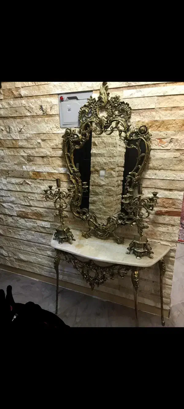 ِآینه شمعدان|آینه|همدان, |دیوار