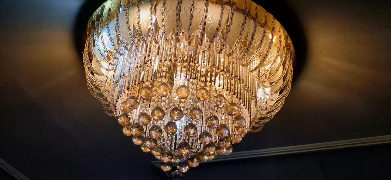 ۱ جفت دوتایی لوستر بسیار زیبا|لوستر و چراغ آویز|اهواز, سپیدار|دیوار