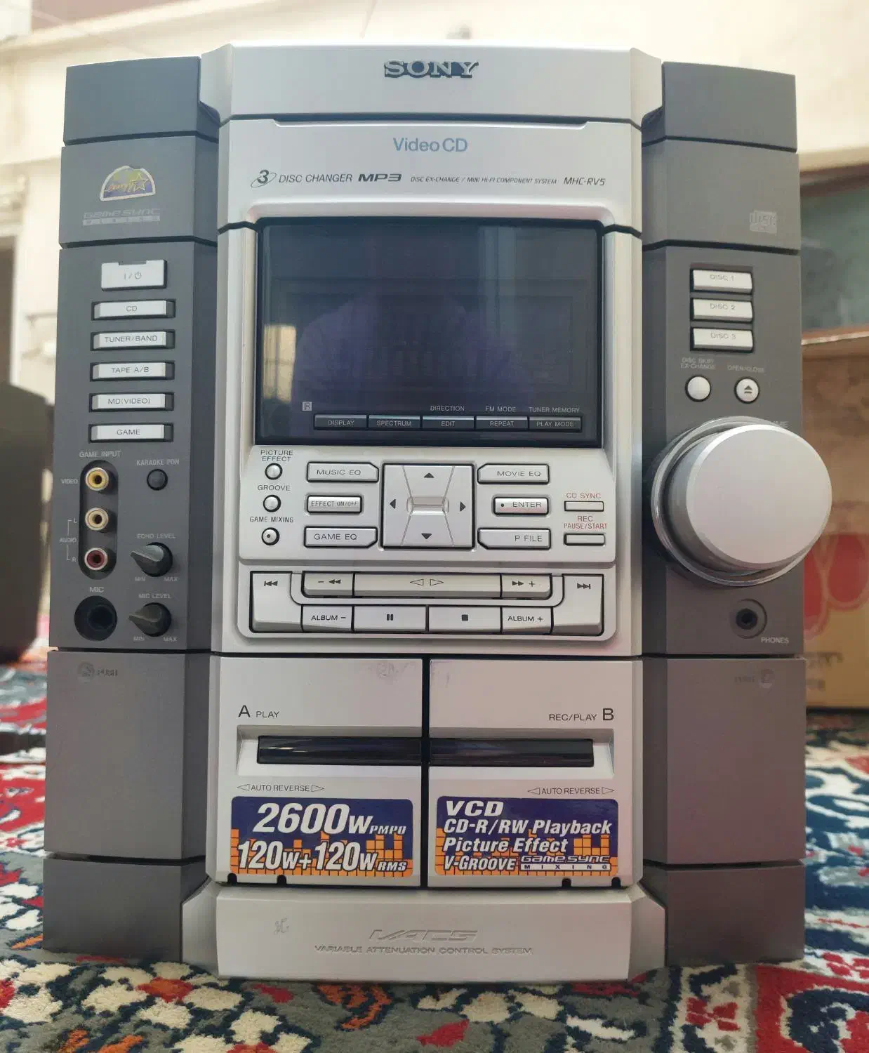 سیستم دبل ووفر بیس دار سونی ژاپنSONY مدل HCD-RV5|سیستم صوتی خانگی|تهران, آهنگران (سراسیاب دولاب)|دیوار