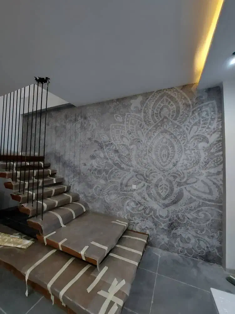 کاغذ دیواری پوستر سه بعدی ماربل ترموال پارکت کناف|مصالح و تجهیزات ساختمان|نور, |دیوار