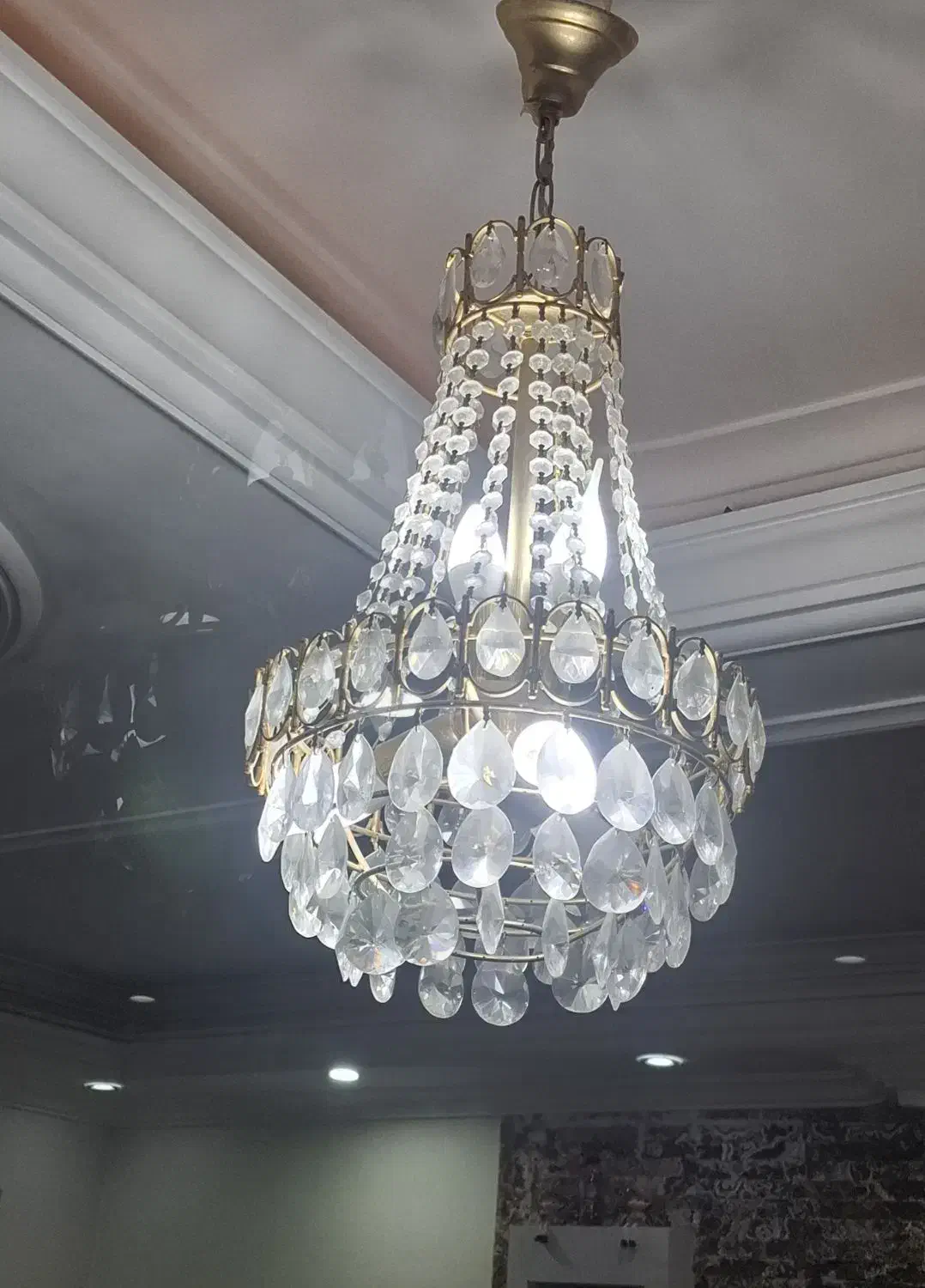 لوستر کریستالی|لوستر و چراغ آویز|ارومیه, |دیوار