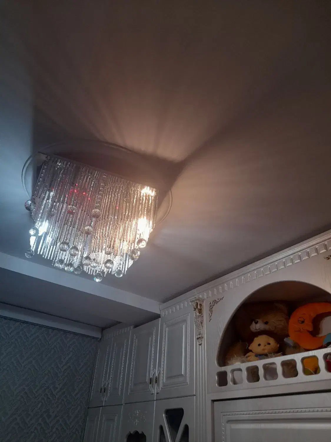 لوستر کریستالی|لوستر و چراغ آویز|بهارستان, |دیوار