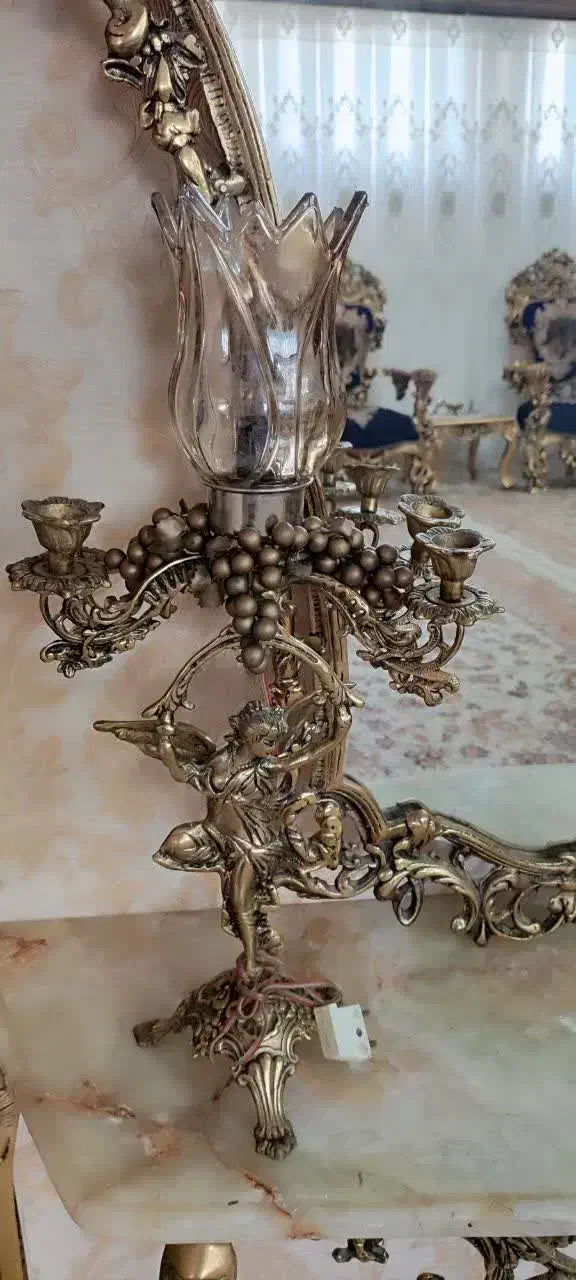 آینه و کنسول و شمعدان|بوفه، ویترین، کنسول|تبریز, |دیوار