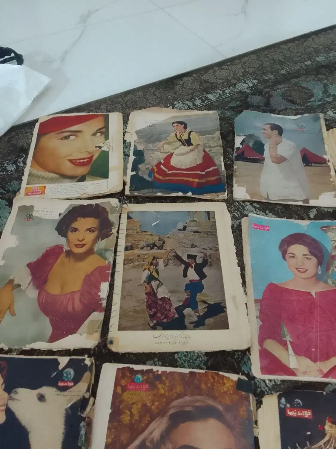 ۱۵جلد مجله خواندنیها مربوط به سال ۱۳۳۴ به|کلکسیون اشیاء عتیقه|قائمشهر, |دیوار