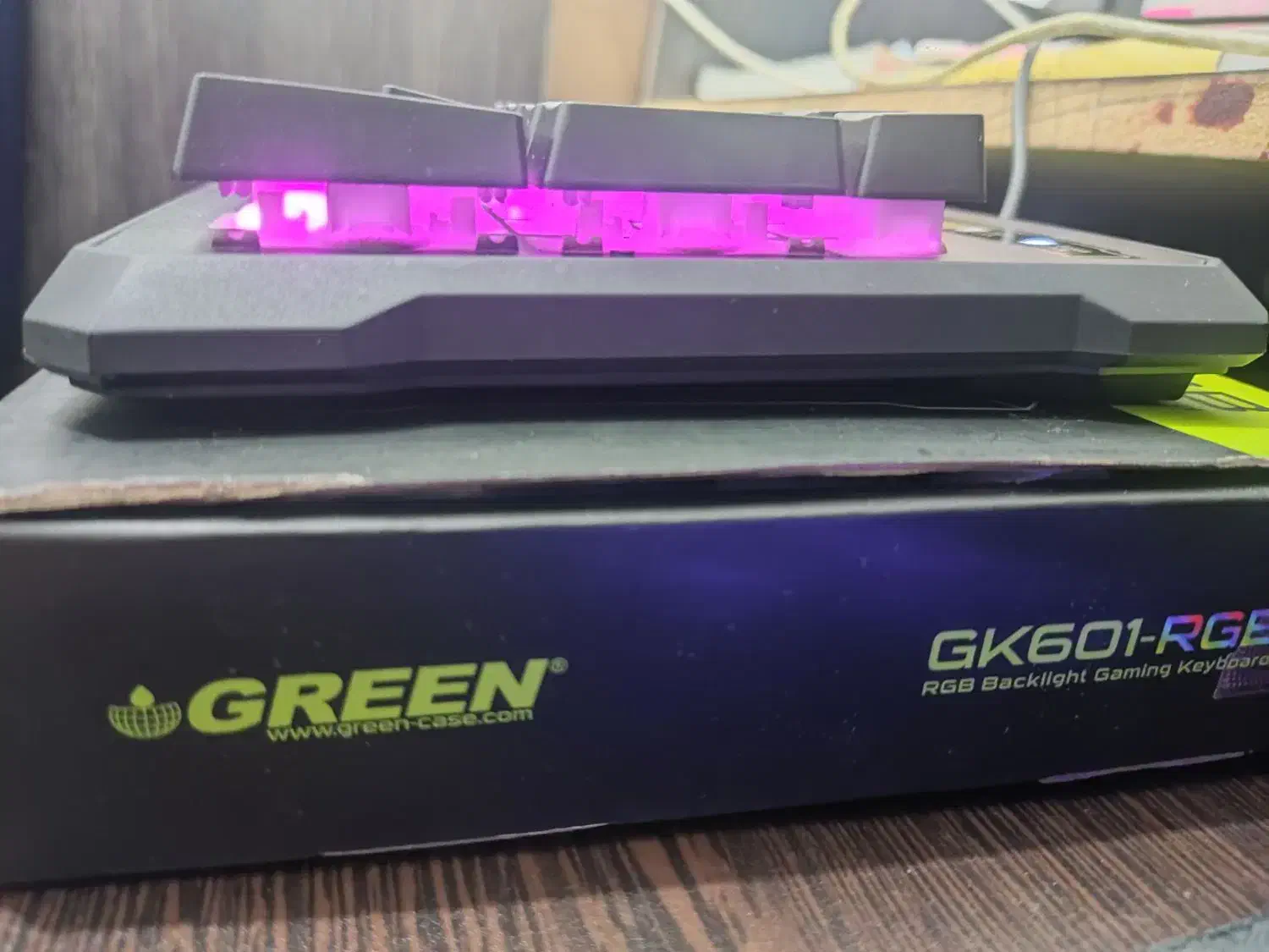 کیبورد گیمینگ نیمه مکانیکال green gk601 RGB|قطعات و لوازم جانبی رایانه|بندرعباس, |دیوار