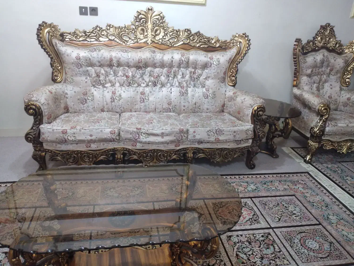 مبلمان۹ نفره استیل ومیز نهارخوری ۴ نفره|مبلمان خانگی و میز عسلی|اهواز, نبوت|دیوار