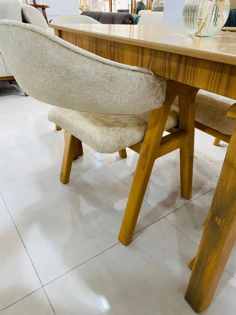 نهار خوری دو تیکه ای مبلمان دهدار|میز و صندلی غذاخوری|بندر کنگان, |دیوار