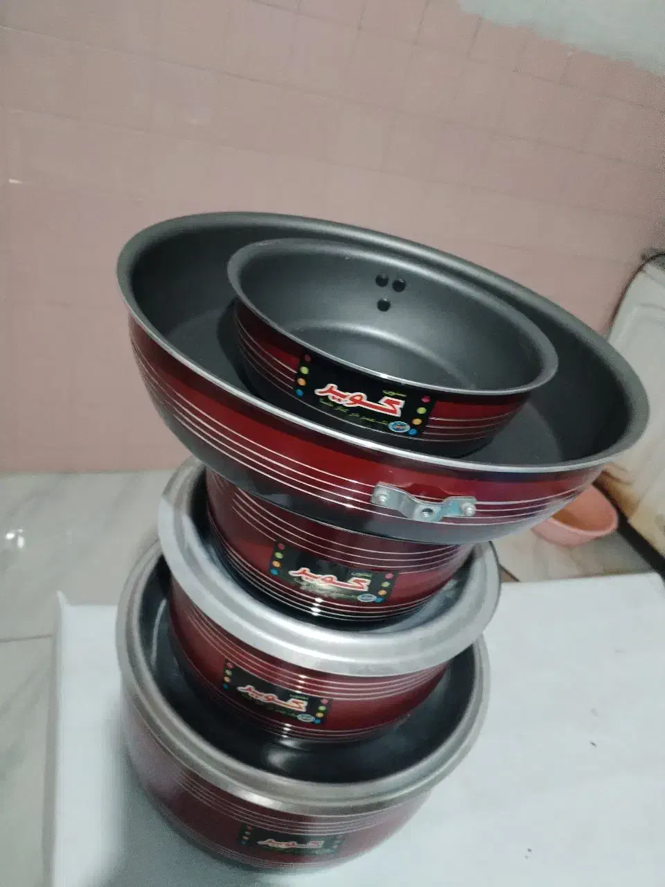 سرویس قابلمه تفلون مارک کویر|ظروف پختوپز|زاهدان, |دیوار