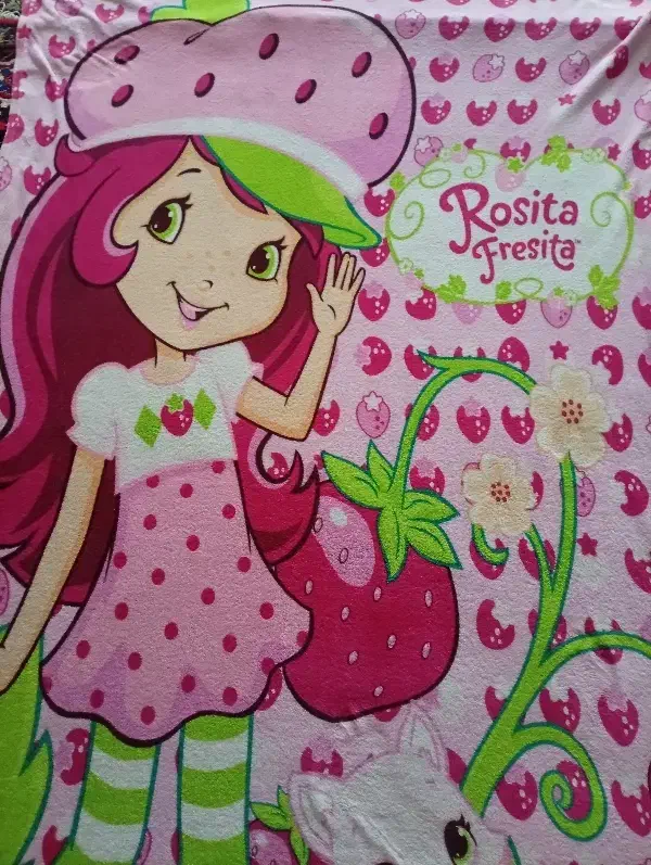 پتو دختر توت فرنگی|رختخواب، بالش، پتو|تبریز, |دیوار