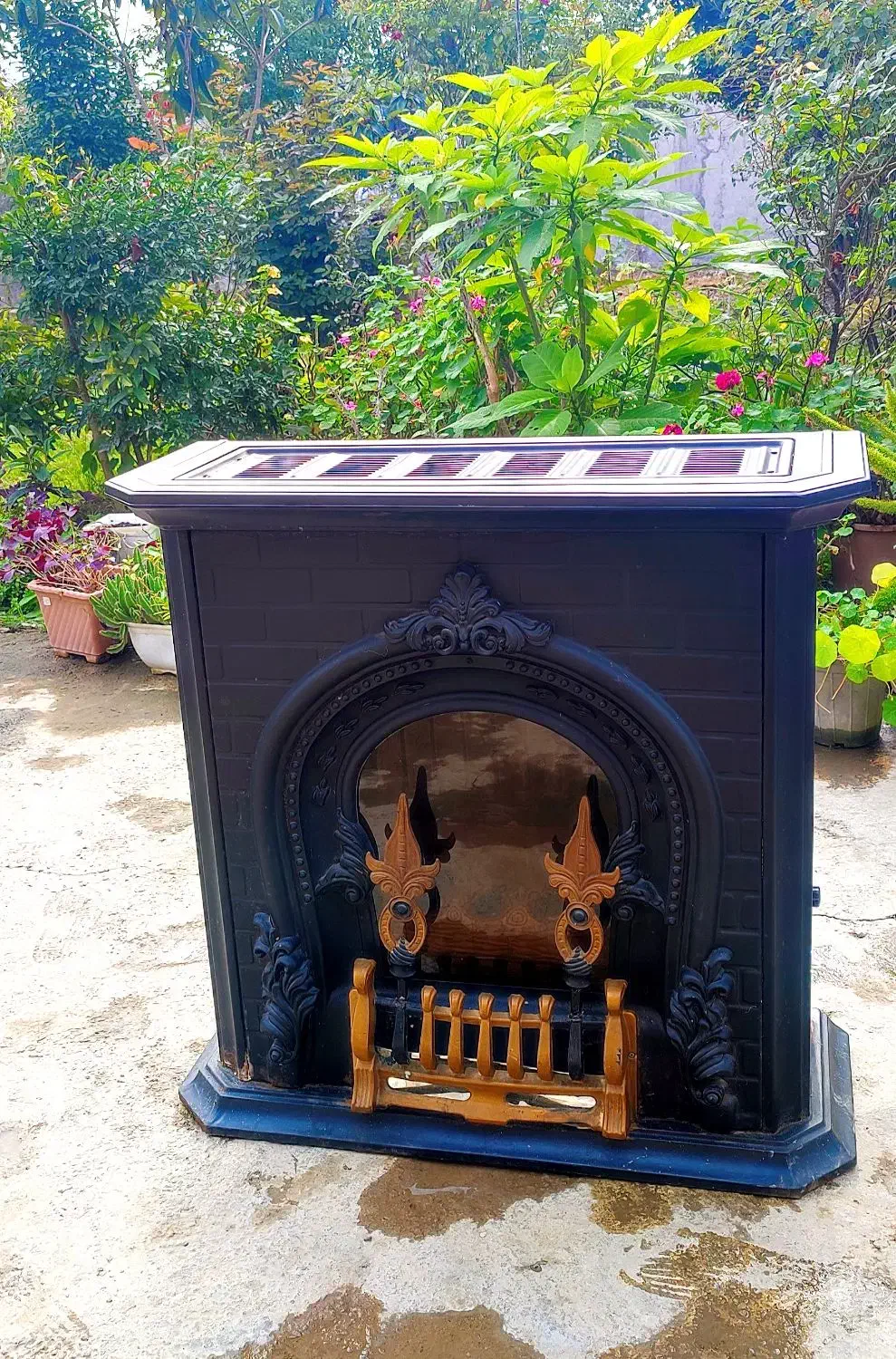 بخاری ۱۲۰۰۰ طرح شومینه ای نمونه فروش فوری|بخاری، هیتر، شومینه|فومن, |دیوار