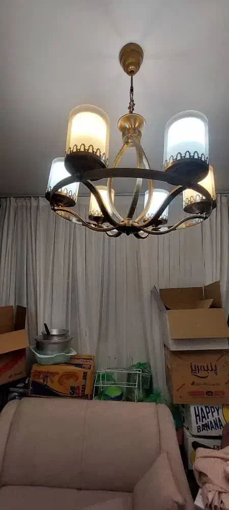 لوستر ۶ و ۳ شعله|لوستر و چراغ آویز|پردیس, فاز ۱|دیوار