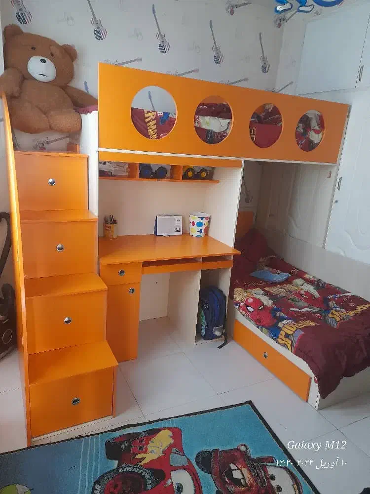 تخت 2طبقه نوجوان|تخت و سرویس خواب|تهران, قیام|دیوار